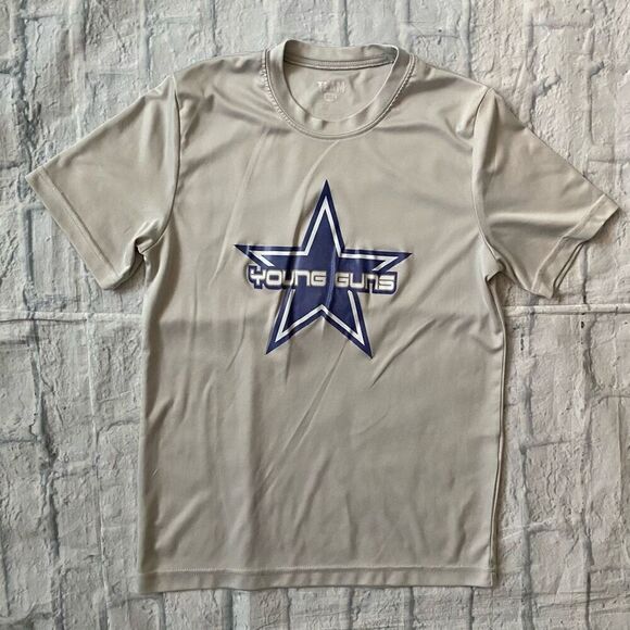 Team 365 youth boys L Dallas Cowboys Crewneck short sleeve t-shirt white - Picture 1 of 4